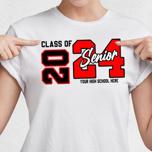 GeckoCustom Class of 2024 Senior Graduation Shirt K228 HN590