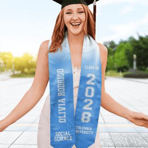 GeckoCustom Class of 2025 Best Gift For Graduation's Day - Personalized Graduation Stoles HA75 891878