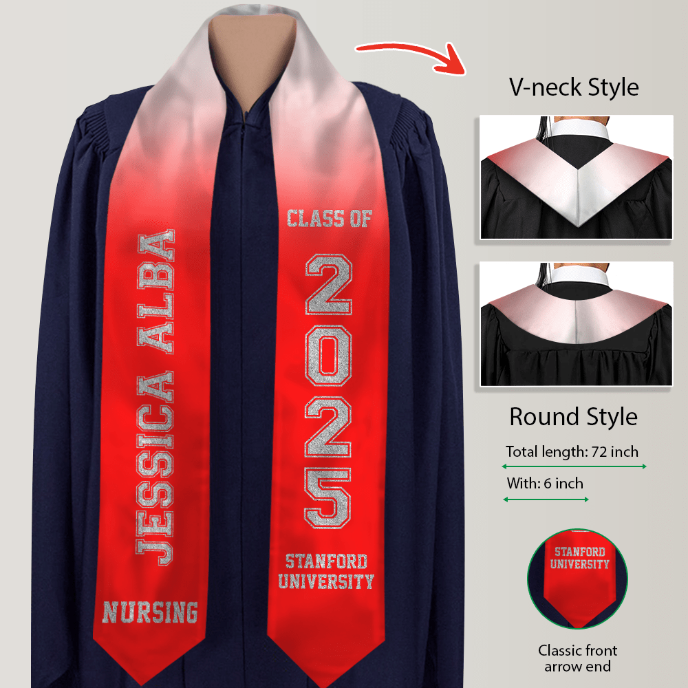 GeckoCustom Class of 2025 Best Gift For Graduation's Day - Personalized Graduation Stoles HA75 891878