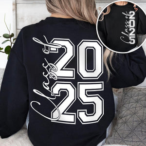 GeckoCustom Class Of 2025 Graduation Shirt TH10 892311 Sweatshirt / V White / S