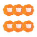 GeckoCustom Cleaning Tool Magic Laundry Ball Kit Hair Remover Pet Clothes Removes Hairs Cat and Dogs Home Household Product Dog Accessories A Orange 6PCS
