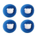 GeckoCustom Cleaning Tool Magic Laundry Ball Kit Hair Remover Pet Clothes Removes Hairs Cat and Dogs Home Household Product Dog Accessories A Blue 4 PCS