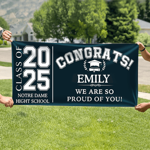 GeckoCustom Congrats Class of 2024 Banner, Gift Idea Senior Graduation HN590 895072