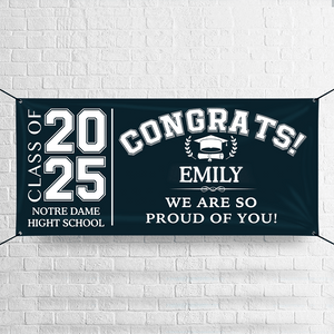 GeckoCustom Congrats Class of 2024 Banner, Gift Idea Senior Graduation HN590 895072