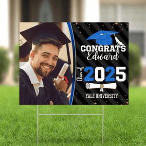 GeckoCustom Congrats Class of 2025 Custom Image Yard Sign - Graduation Day, Senior Gift 889869