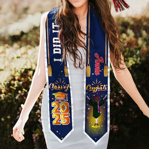 GeckoCustom Congrats Class Of 2025 Custom Quote Graduation Stoles, graduation Gift 892293 6x72 inch