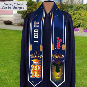 GeckoCustom Congrats Class Of 2025 Custom Quote Graduation Stoles, graduation Gift 892293 6x72 inch