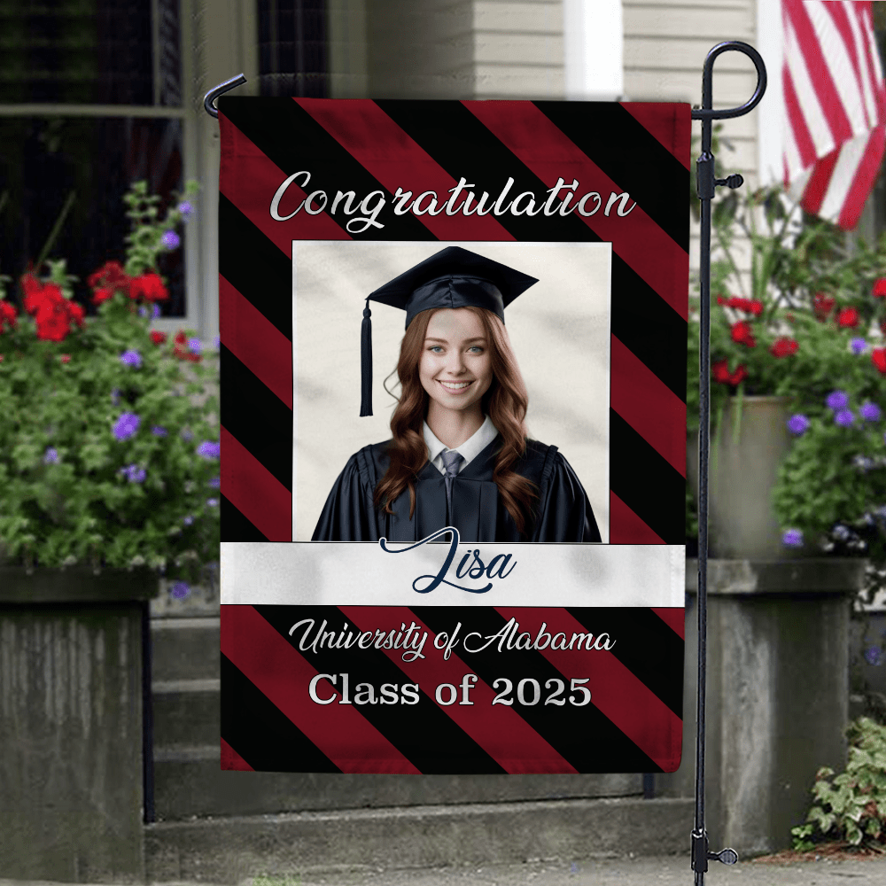 GeckoCustom Congratulation Graduation Garden Flag HN590