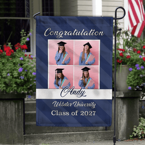 GeckoCustom Congratulation Graduation Garden Flag HN590