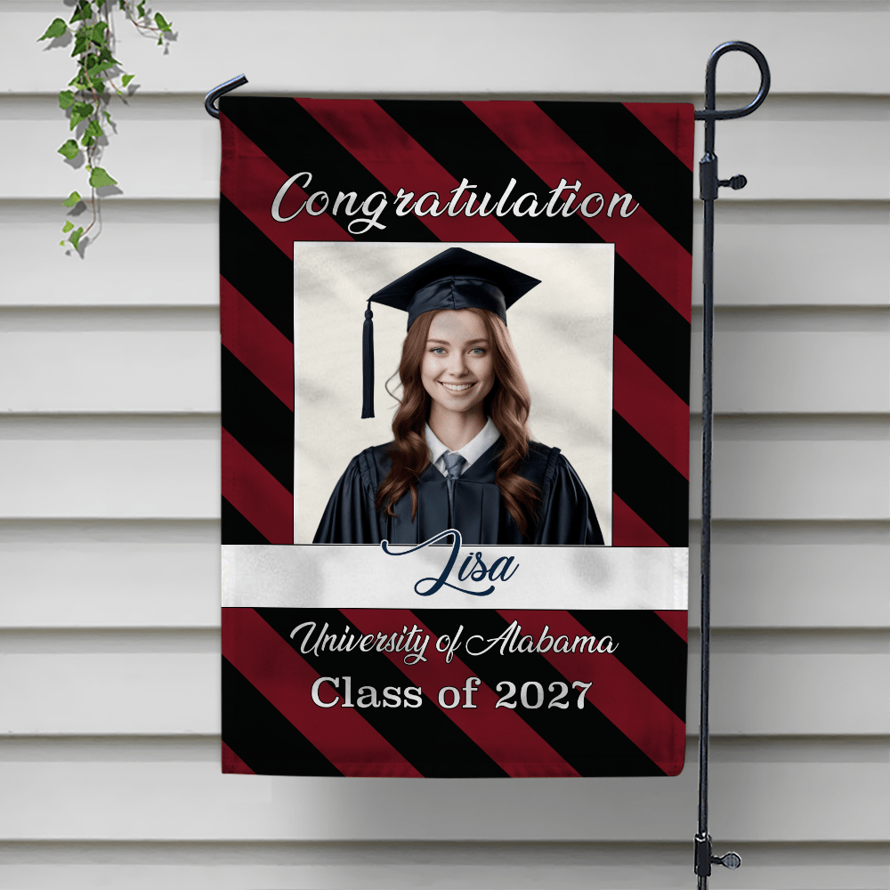 GeckoCustom Congratulation Graduation Garden Flag HN590