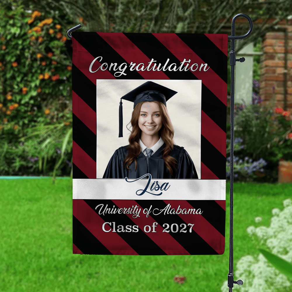 GeckoCustom Congratulation Graduation Garden Flag HN590