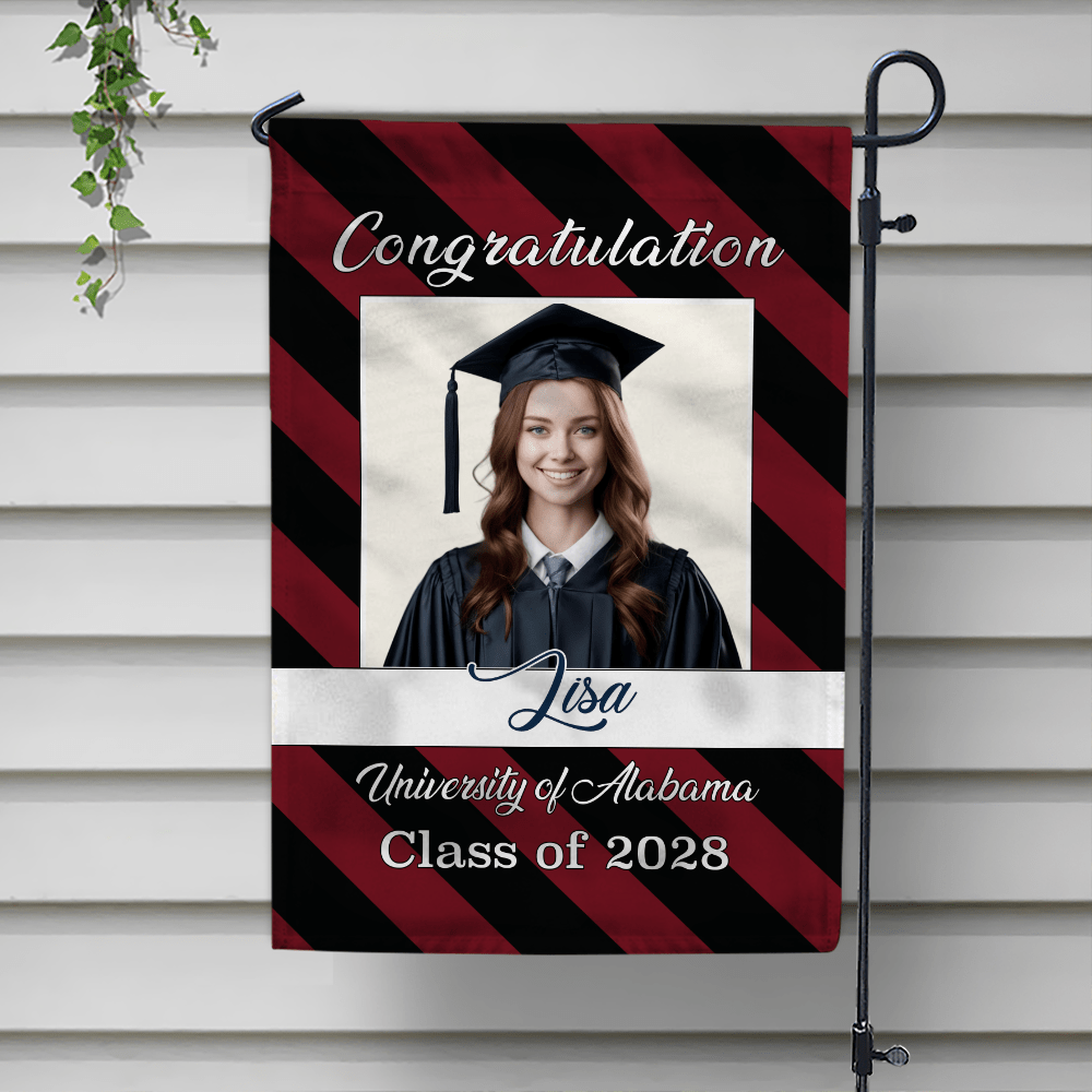 GeckoCustom Congratulation Graduation Garden Flag HN590