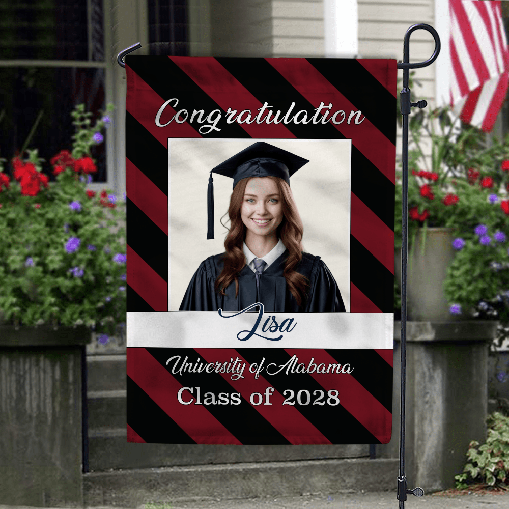 GeckoCustom Congratulation Graduation Garden Flag HN590