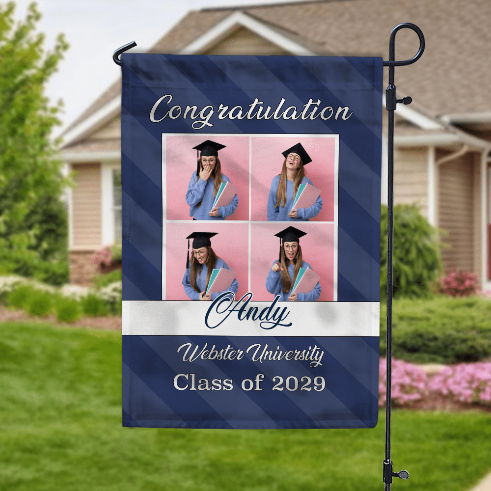 GeckoCustom Congratulation Graduation Garden Flag HN590