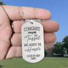 GeckoCustom Congratulation Graduation Metal Keychain HN590