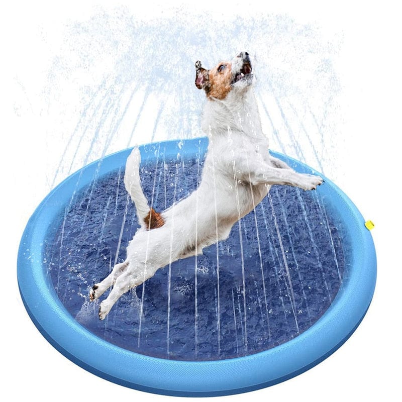 GeckoCustom Cooling Mat Inflatable Water Spray Pad Mat Tub Summer Cool Dog Bathtub