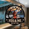 GeckoCustom Couple Kissing You & Me We Got This Couple Window Hanging Suncatcher Ornament Personalized Gift HO82 893006
