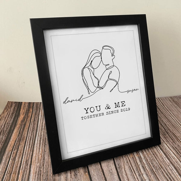Custom Photo Anniversary For Girlfriend Boyfriend Acrylic Keychain TA2