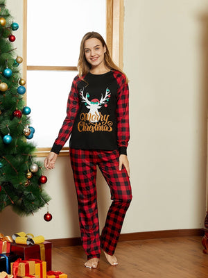 GeckoCustom Cozy Family Matching Crew Neck Long Sleeve Sets Christmas Gift HA75