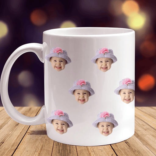 GeckoCustom Custom Baby Face Photo Family Mug TA29 890579
