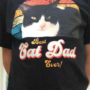 GeckoCustom Custom Best Cat Dad Ever Shirt DA199 HN590 Premium Tee (Favorite) / P Black / S