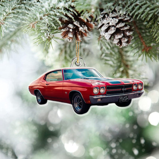Muscle Car Personalized Ornament Custom Photo Car Gifts 