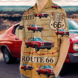 GeckoCustom Custom Car Photo Route 66 Hawaii Shirt DA199 889179