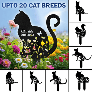 GeckoCustom Custom Cat Name Memorial Garden Stake TH10 891541