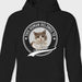 GeckoCustom Custom Cat Photo Human Belongs To Shirt N304 889192 Pullover Hoodie / Black Colour / S