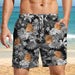 GeckoCustom Custom Cat Photo Summer Tropical Beach Short For Men N304 890454