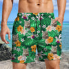 GeckoCustom Custom Cat Photo Summer Tropical Beach Short For Men N304 890454
