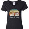 GeckoCustom Custom Cat Photo Vintage Retro Shirt N304 889190 Women V-neck / V Black / S