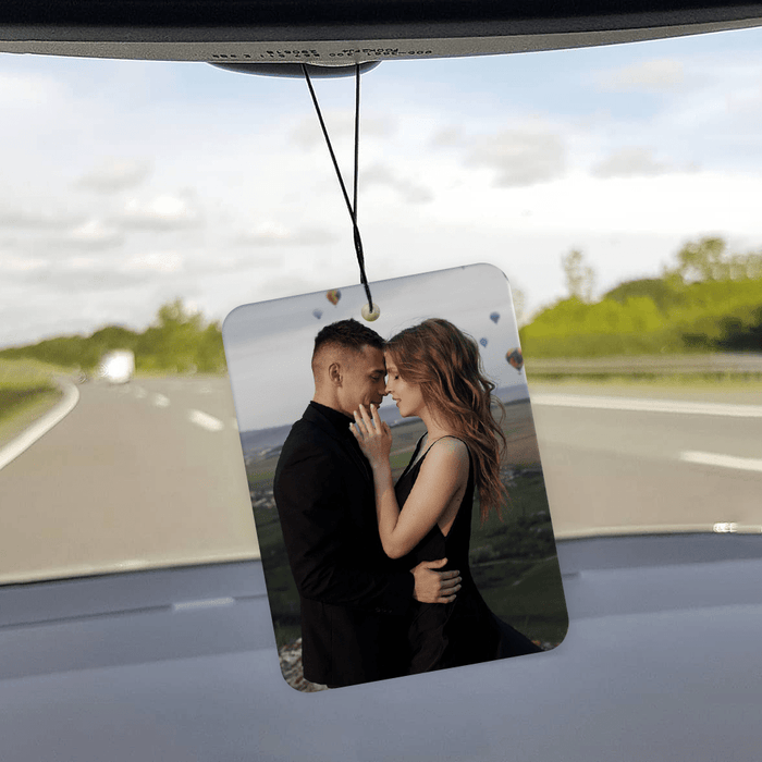 GeckoCustom Custom Couple Photo For Valentine’s Day Acrylic Car Air Freshener TA29 889980