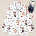 GeckoCustom Custom Couple Photo Pajamas DA199 888855 For Adult / Only Shirt / S