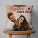 GeckoCustom Custom Couple Photo Together Since For Valentine's Day Pillow N304 890016