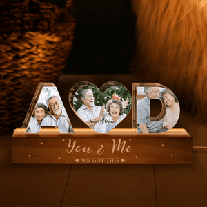 GeckoCustom Custom Couple Photo You And Me We Got This Couple LED Night Light HA75 891876