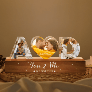 GeckoCustom Custom Couple Photo You And Me We Got This Couple LED Night Light HA75 891876