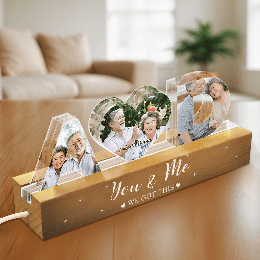 GeckoCustom Custom Couple Photo You And Me We Got This Couple LED Night Light HA75 891876