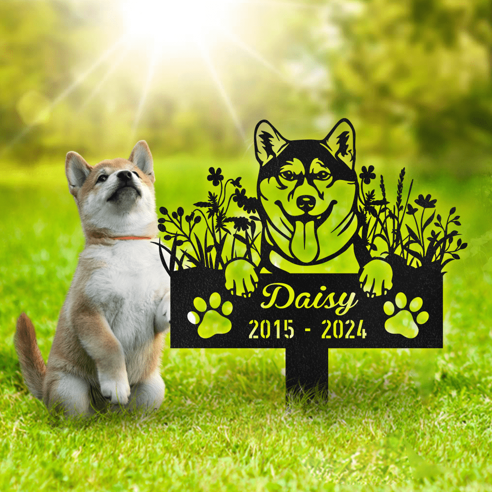 Dog memorial plaque shops personalized