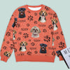 GeckoCustom Custom Dog Cat Photo AOP Sweatshirt NA29 888710