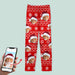 GeckoCustom Custom Dog Cat Photo Christmas Cat Pajamas TA29 888665 For Kid / Only Pants / 3XS