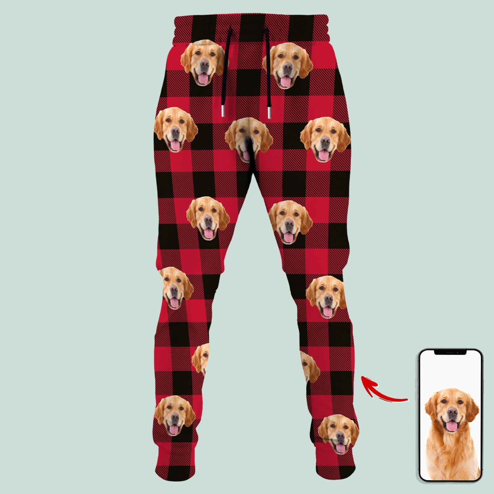 Custom Dog Cat Photo Christmas Pattern Hoodie&Sweatpants HO82 N304 888806
