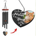 GeckoCustom Custom Dog Cat Photo If Love Could Have Kept You Here Memorial Wind Chimes N304 889690 Solid Black - White Text