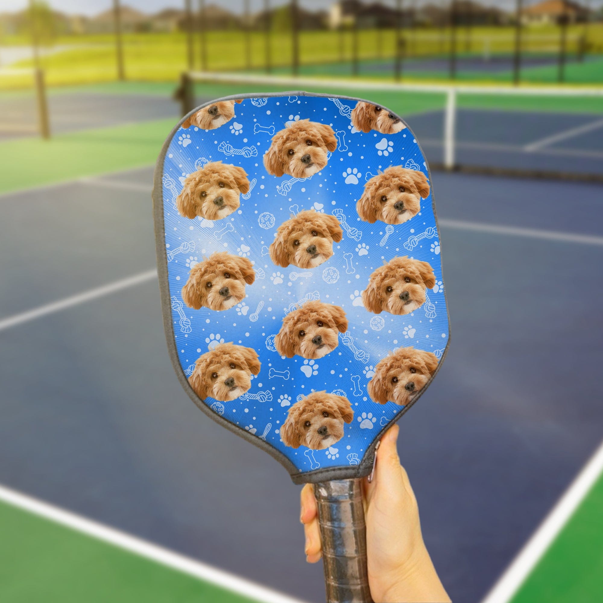 GeckoCustom Custom Dog Cat Photo on a Personalized Pickleball Cover For Sport Player TH10 891809 30x22cm