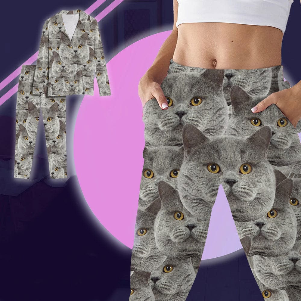 GeckoCustom Custom Dog Cat Photo Pajamas TA29 888727