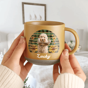 GeckoCustom Custom Dog Cat Photo Retro Pottery Mug TH10 892099 12oz