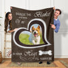 GeckoCustom Custom Dog Cat Photo Snuggle This Blanket And Think Of Me Memorial Blanket HO82 893134