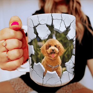 GeckoCustom Custom Dog Cat Photo With 3D Inflated Mug Personalized Gift N369 893094