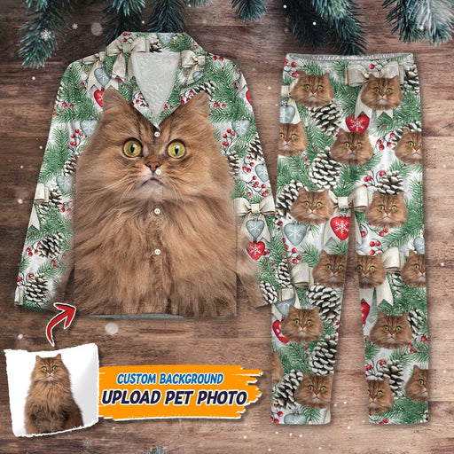 GeckoCustom Custom Dog Cat Photo With Christmas Accesories Pajamas NA29 888727