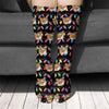 GeckoCustom Custom Dog, Cat Photo With Colorful Christmas Lights Socks HA75 891404